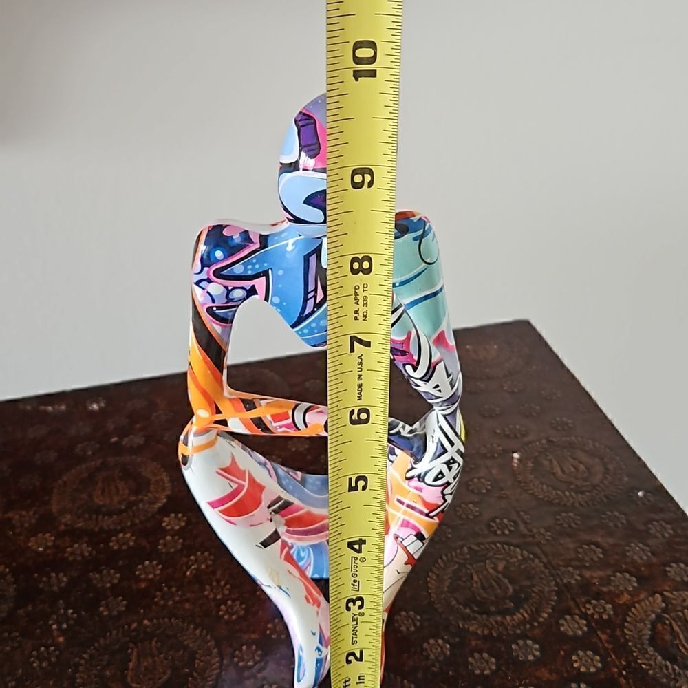 NWOT Modern abstract colored thinker figurine - Picture 8 of 8